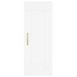Highboard White 34.5x34x180 cm Engineered Wood 3200369
