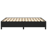 Bed Frame without Mattress Black 135x190 cm Double Double Faux Leather 349874