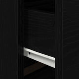 Bedside Cabinet Black Oak 50 x 39 x 41 cm Engineered Wood 863076