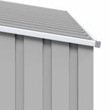 Garden Firewood Shed Grey 245x98x159 cm Galvanised Steel 46294