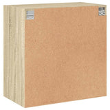 Wall Cabinet with Glass Doors Sonoma Oak 68x37x68.5 cm 836492