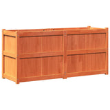 Garden Planter Wax Brown 150x50x70 cm Solid Wood Pine 837491