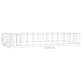 Outdoor Dog Kennel Galvanised Steel 79,86 m 3082332