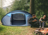4-5 Person Pop-up Camping Tent Family Tent w/ 2 Mesh Windows & PVC Windows Portable Carry Bag for T3398P348707