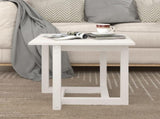 Coffee Table White 50x50x45 cm Solid Wood Pine 822173