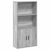 Bookcase Grey Sonoma 60x24x120 cm Engineered Wood 860423