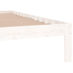 Bed Frame without Mattress White 120x190cm Small Double 810336