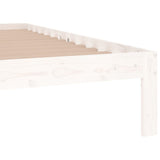 Bed Frame without Mattress White 120x190cm Small Double 810336