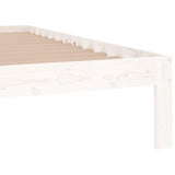 Bed Frame without Mattress White 120x190cm Small Double 810336