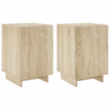 Bedside Cabinet 2 pcs Sonoma Oak 33.5 x 34.5 x 50 cm 8011410