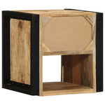 Bedside Cabinet 40x35x40 cm Solid Rough Wood Mango 4015949