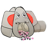 Elephant Children Play Tent with 250 Balls Grey 174x86x101 cm 3107741