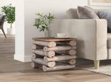 Stool Natural 30 x 30 x 38 cm Solid Teak Wood 42012368