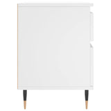 Bedside Cabinet White 40x35x50 cm Engineered Wood 830652