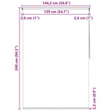 Shower Roller Blind 140x240 cm Circle 142856
