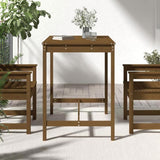 Garden Table Honey Brown 121x82.5x110 cm Solid Wood Pine 824091