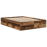 Bed Frame without Mattress Old Wood 140x200cm Engineered Wood 3328843