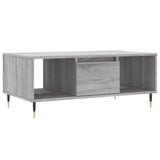 Coffee Table Grey Sonoma 90x50x36.5 cm Engineered Wood 830586