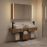 Bathroom Cabinet Set 4 pcs Artisan Oak Engineered Wood 3406310