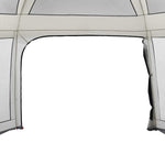 ZNTS Pool Tent with Removable Fly & Mesh Walls Grey 670x590 cm 4100633