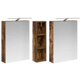 Bathroom Cabinet Set 3 pcs 120 x 14.5 x 70 cm Engineered wood 3403756