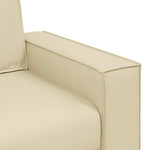 Sofa Chair 59 cm with Cushion Cream Faux leather 4105040