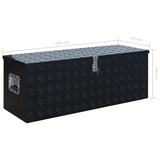 ZNTS Aluminium Box 1085x370x400 mm Black 144846