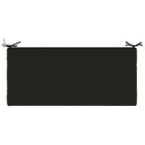 2-Piece Bench Cushions SOEST 2 pcs 100% Polyester Black 949343