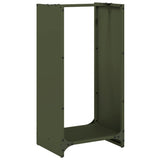 Firewood Rack Olive Green 40x30x80 cm Cold-rolled steel 864234