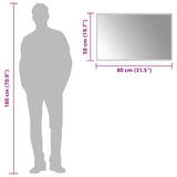 LED Bathroom Mirror 80x50 cm 151767