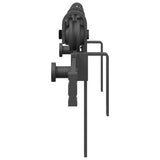 Sliding Door Hardware Kit 200 cm Steel Black 4009737