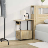 Bedside Cabinet Sonoma Oak 60 x 30 x 61 cm Engineered Wood 859596