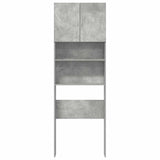 Washing Machine Cabinet Concrete Grey 64x24x190 cm Engineered Wood 859130