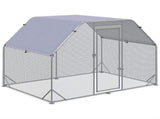 Walk in Chicken Run Chicken Coop Hen House Outdoor with Roof for 4-6 Chickens, 280 x 190 x 195cm T3398P350086