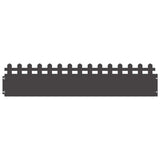 Lawn Edgings 20 pcs Black 103 x 0.05 x 22 cm Steel 874787