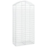 Arched Gabion Basket 100x50x200/220 cm Galvanised Iron 153440