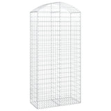 Arched Gabion Basket 100x50x200/220 cm Galvanised Iron 153440