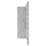 LED Bathroom Mirror Cabinet Concrete Grey 80x12x45 cm Acrylic 804968