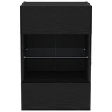 TV Cabinet Set 2 pcs Black 40 x 30 x 60.5 cm Engineered Wood 863097