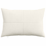 Cushion Cover 6 pcs ALMELO Cream 50 x 70 cm Corduroy 915018