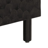 Side Cabinet Black Solid mango wood, engineered wood, iron 356847