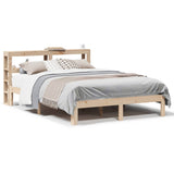 ZNTS Bed Frame with Headboard without Mattress 135x190 cm Double 3306037