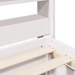 Bed Frame without Mattress White 140x200 cm Solid Wood Pine 3307123