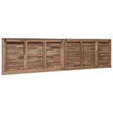 Bed Headboard Natural Solid Teak Wood 42024557