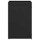 Wheelie Bin Storage with Planter Roof for Single 240L Bin Black 42018675