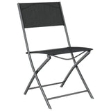 Garden Dining Set Grey Powder-coated steel Standard Foldable 3102920