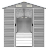 Garden Shed Light Grey 191x895x198 cm Galvanised Steel 3188251