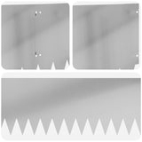 Lawn Edging 20 pcs 103 x 30 cm Steel Silver 8008515