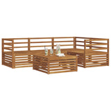Outdoor Sofa Set 5 pcs Natural Solid Acacia Wood 3373399