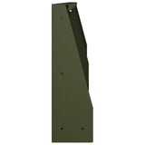 Retaining Wall 2 pcs 100 x 12 x 50 cm Steel Olive Green 8015153